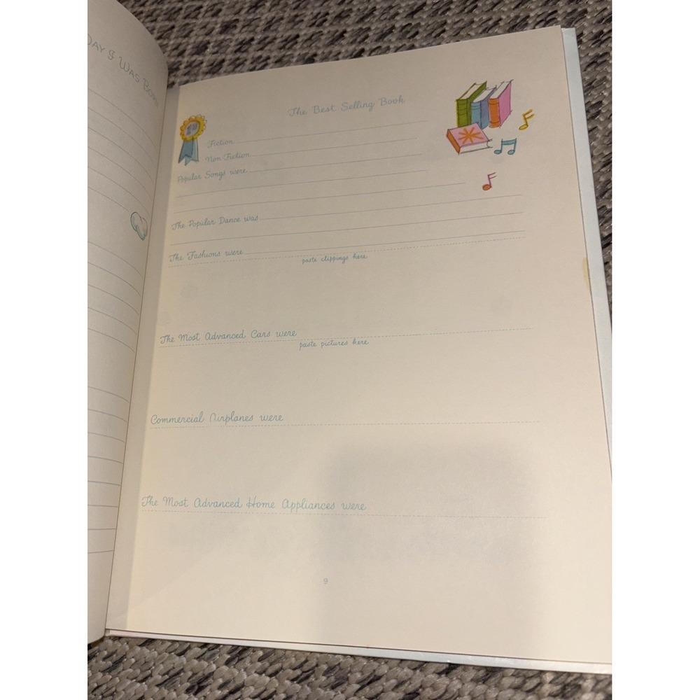 Vintage 1977 Baby Record Book "All My Life" Memory Keepsake C.R Gibson Unused - Picture 5 of 13